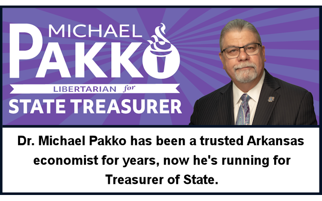 Libertarian Pakko begins long shot campaign for treasurer